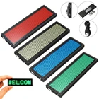 Светодиодный мини-цифровой дисплей, программируемый перезаряжаемый прокручиваемый значок имя, сообщение, 15 языков отображения для событий