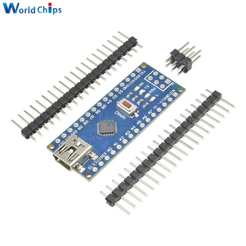 Плата микроконтроллера Nano V3.0 3 0 ATmega328 ATmega328P плата CH340 для Arduino сменный USB кабель