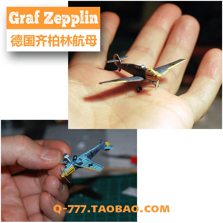 

130cm 160cm German Graf Zeppelin Aircraft Carrier Paper Model 1:200 1:166 Battleship 3D Paper Model Children Adult Education Toy