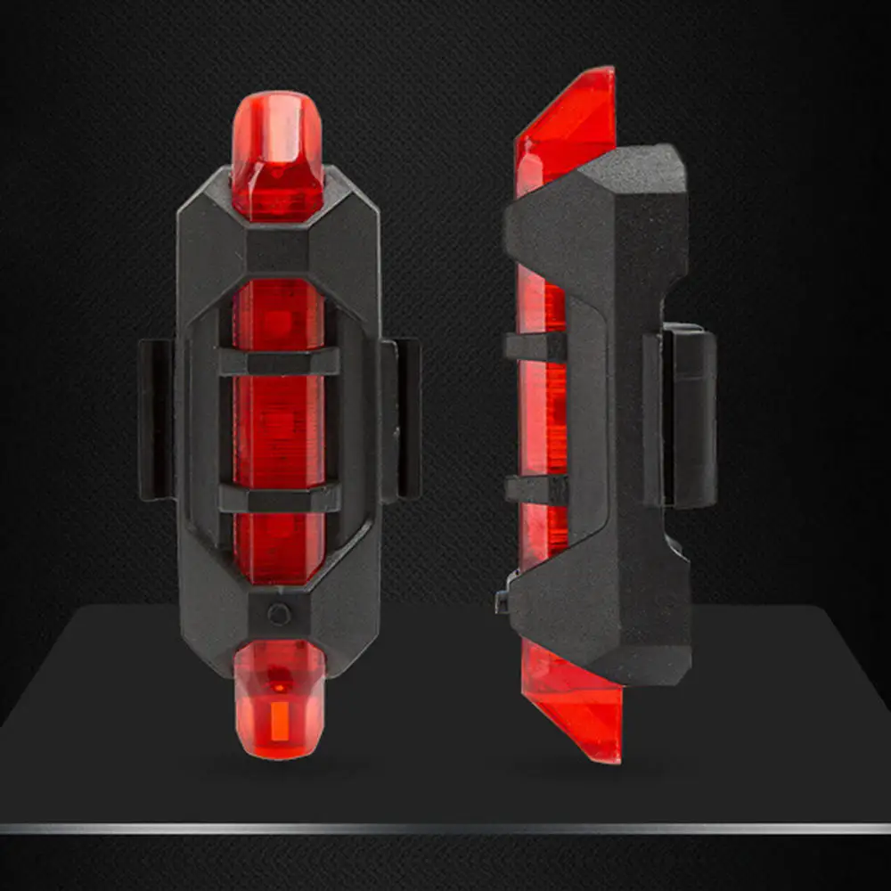 

2Pcs 5 LED USB Rechargeable Bicycle Tail Light Outdoor Cycling Bike Safety Lamp
