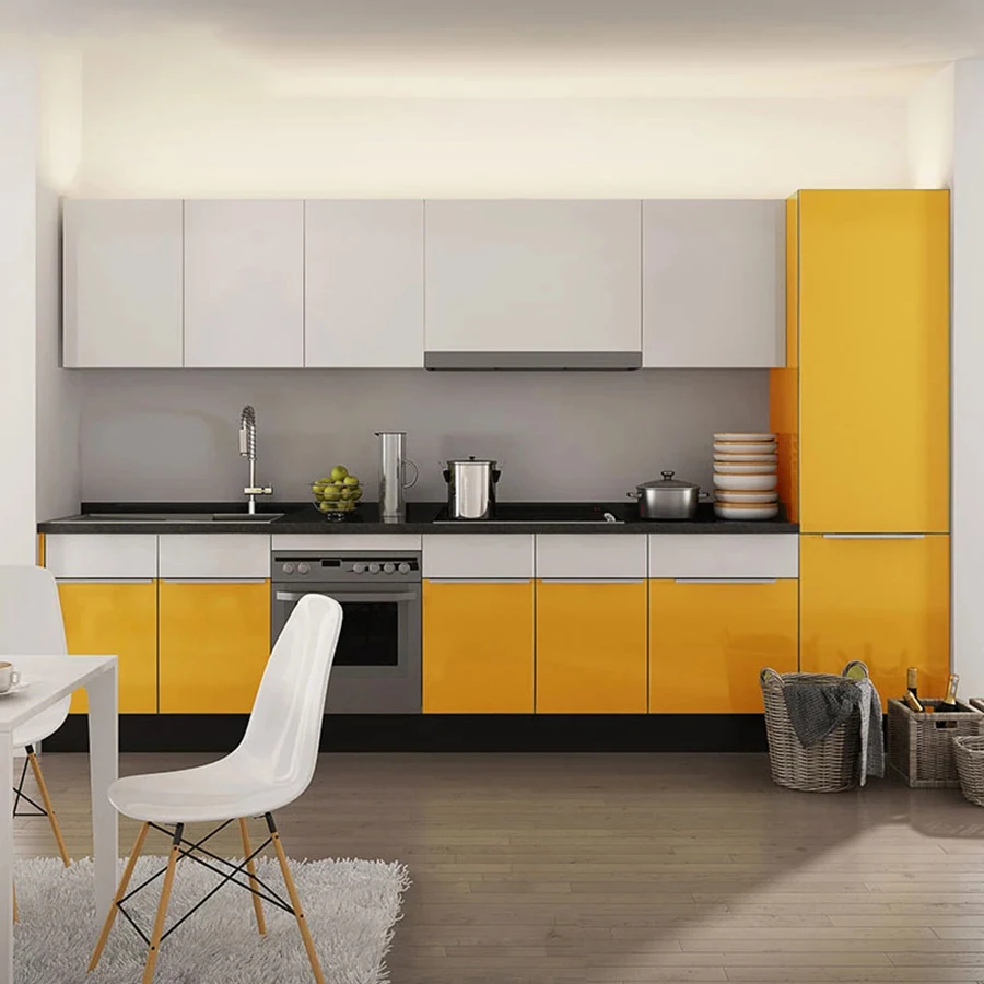 Pearl White DIY Decorative Film PVC Self adhesive Wall paper Furniture Renovation Stickers Kitchen Cabinet Waterproof Wallpaper