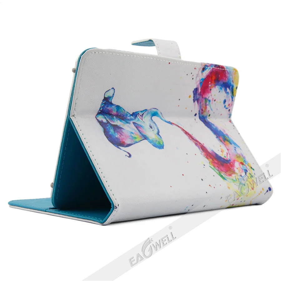 

Universal 9.7 10 10.1 inch Tablet PC Printed Leather Flip Stand Cover For Huawei T5 10 Lenovo Tab M10 E10 P10 10.1 iPad Air 9.7"