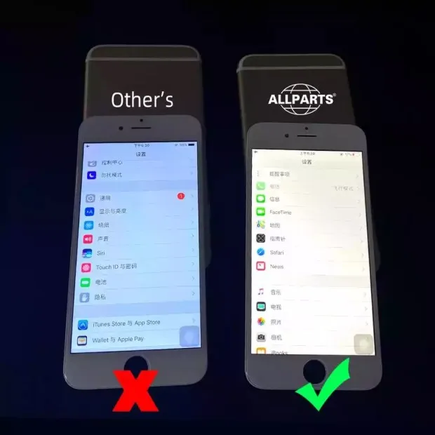 AAA Grade Дисплей для iPhone 8 Plus в сборе с тачскрином на рамке Оригинал черный