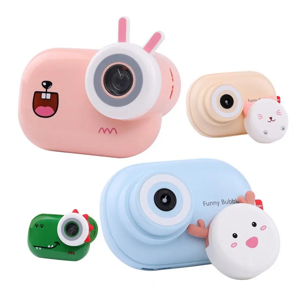 

Children Camera Bubble Toy Dinosaur Shape Dynamic Music ABS Animal Style Cute Bubble Camera Machine for Kids Interactive Game