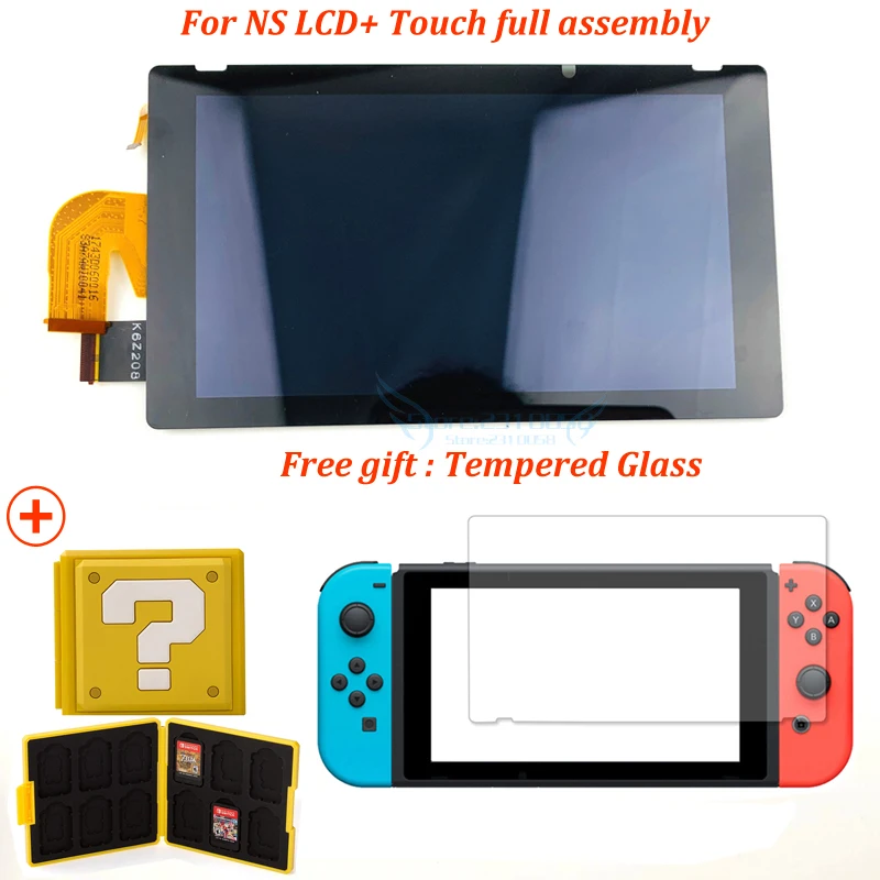 Original for Nintend Switch NS console lcd with touch screen Full assembly+Tempered Glass replacement repair parts Good Transmit |