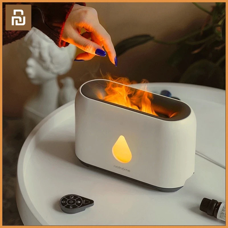 Xiaomi Mijia 2021 New Flame Air Humidifier Essential Oil Diffuser Aroma Ultrasonic Mist Maker Home Aromatherapy Humidificador