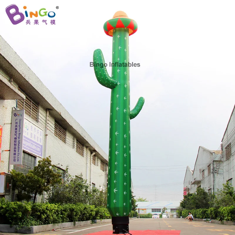 Надувной кактус 20 футов 6 м танцевальный флаг воздушное небо танцевальная трубка