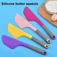 silicone high temperature cake cream knife silicone bread knife baking cake cutting knife large mixing knife hold kitchen tools