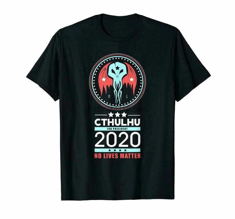 Vote Cthulhu за президента 2020 независимо от жизни политическая черная футболка S