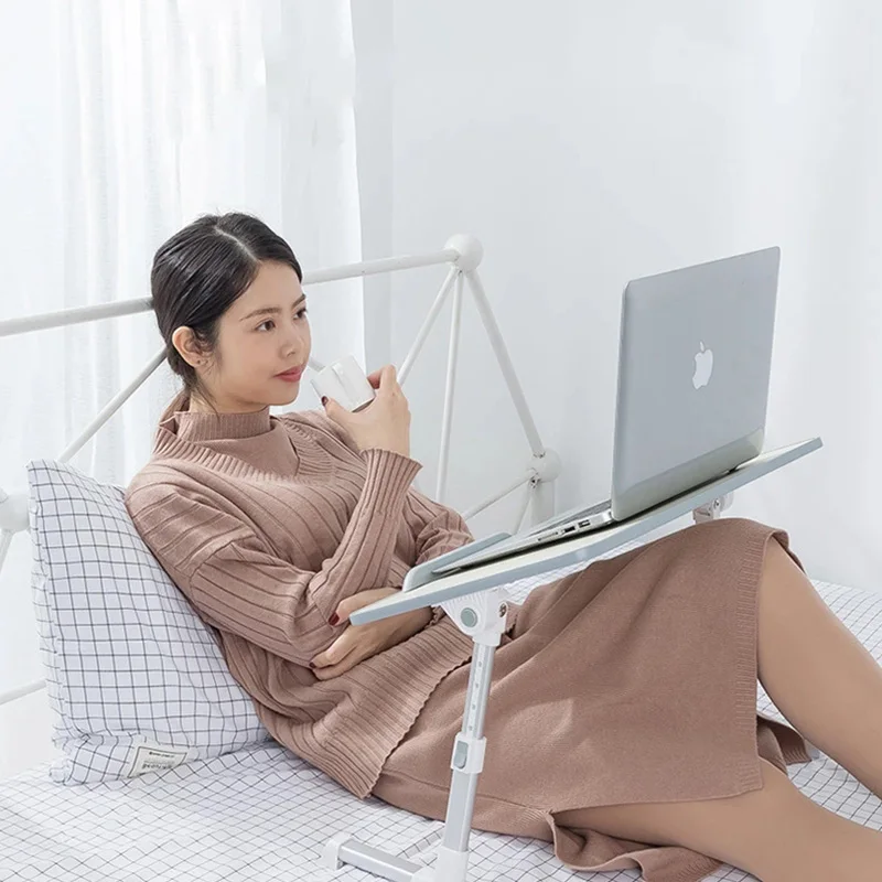 

Multi-functional Folding Laptop Stand Holder Study Table Desk Foldable Computer Desk for Bed Sofa Tea Serving Table Stand