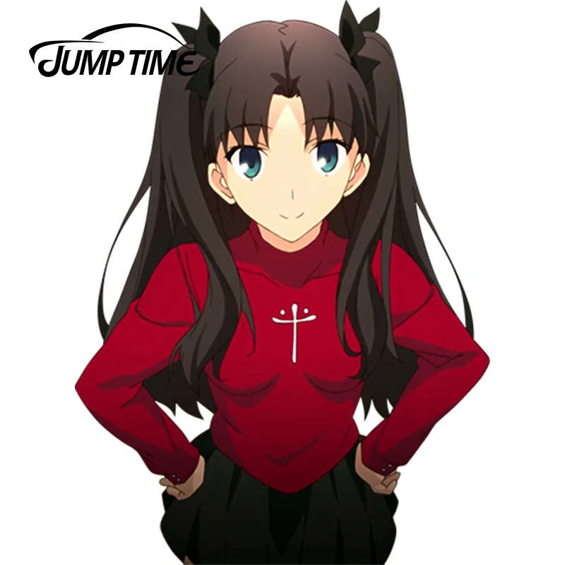 Автомобильные наклейки JumpTime Kawii Girl 13 см х 9 5 виниловые аниме на окна Fate stay night