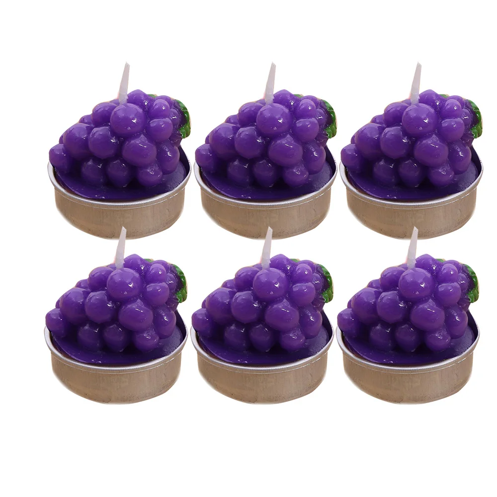 6pcs Succulent Potted Plant Scented Candle Tea Light Wax Paraffin Non-Spill Bonsai Home Decor | Дом и сад