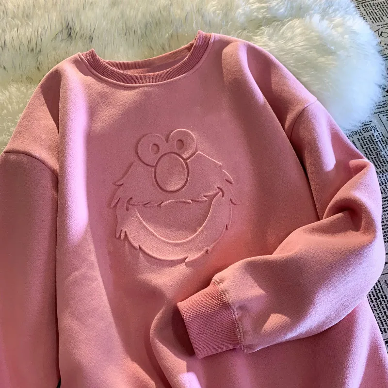 Толстовка женская с круглым вырезом шикарный свитшот 3D рисунком зимний топ для