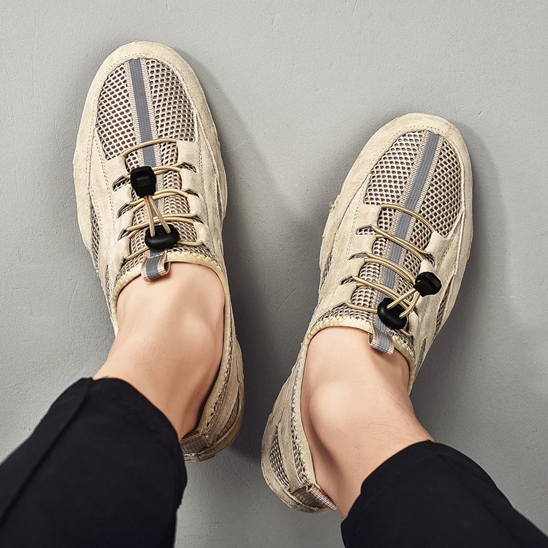 

spring Autumn Men's Shoes breathable Fashion Comfortable Shoes summer mesh Skid-proof Shoes Walking Leisure Shoes men footwear