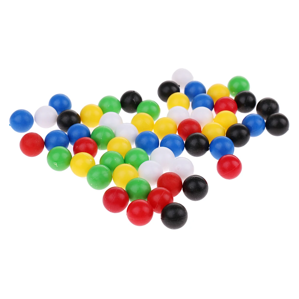 

60-Pieces 1cm Round Balls for Connecting Four Balls in A Line Family Game
