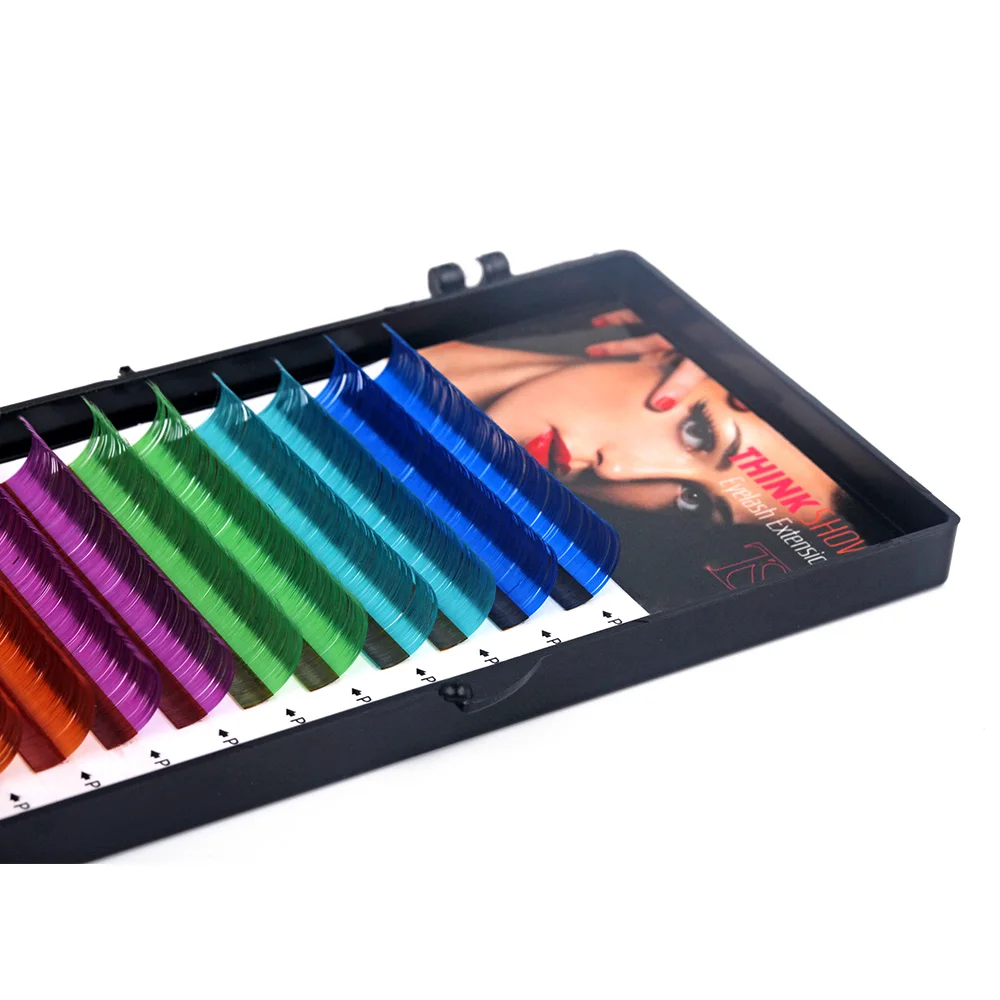 Ресницы THINKSHOW индивидуальные для наращивания натуральные и мягкие толщина 0 07 мм |