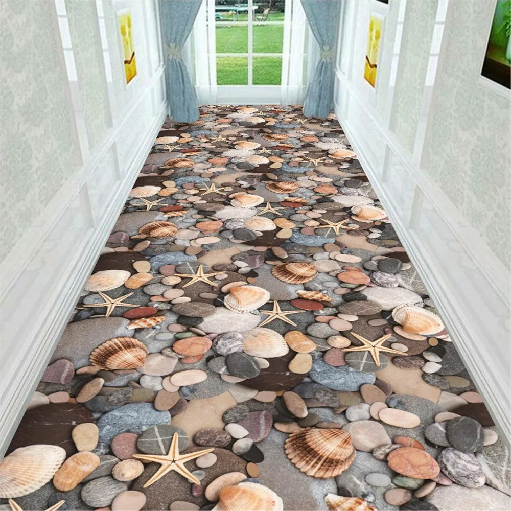 3D Морская звезда сумка каменный коридор напольный коврик дверь кухня ванная