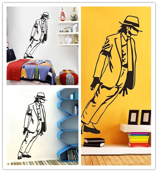 2020 Настенная Наклейка с бумажной росписью Майкла Джексона виниловая настенная