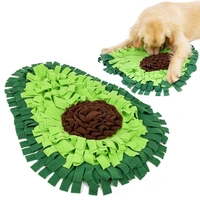avocado shaped dogs snuffle mat pet leak food anti choking mat cat dog training blanket nose sniffing blanket fleece pads