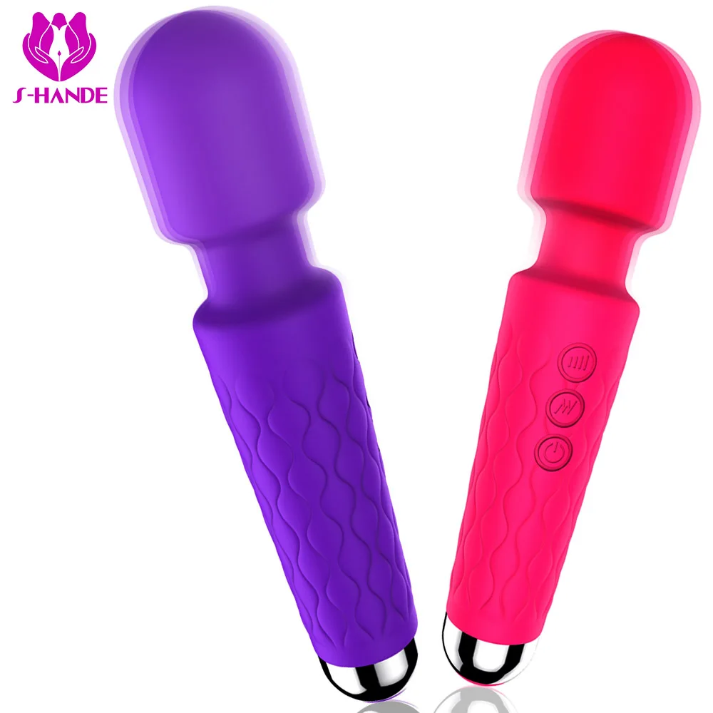 Волшебная палочка Мощность вибратор фаллоимитатор AV G spot Стимулятор клитора Секс