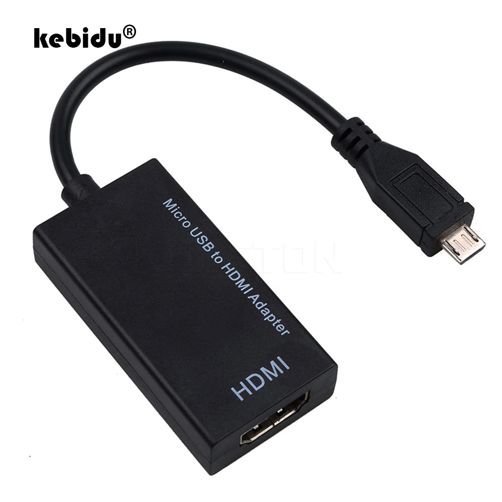 Адаптеры kebidu 1080P HD HDTV Micro USB к HDMI совместимый кабель адаптер штырь гнездо для Samsung