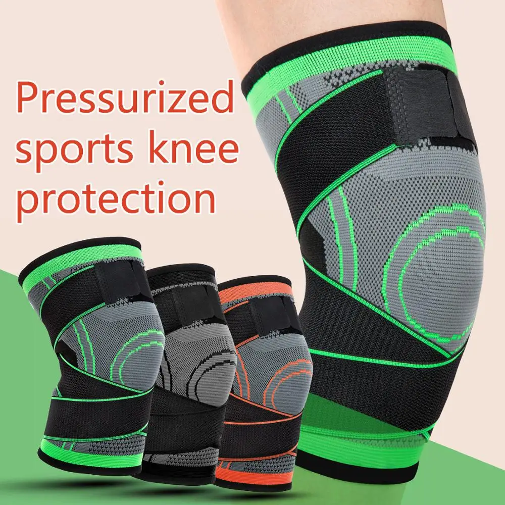 1 шт. эластичный наколенник нейлон защищенный для улицы фитнеса бега баскетбола