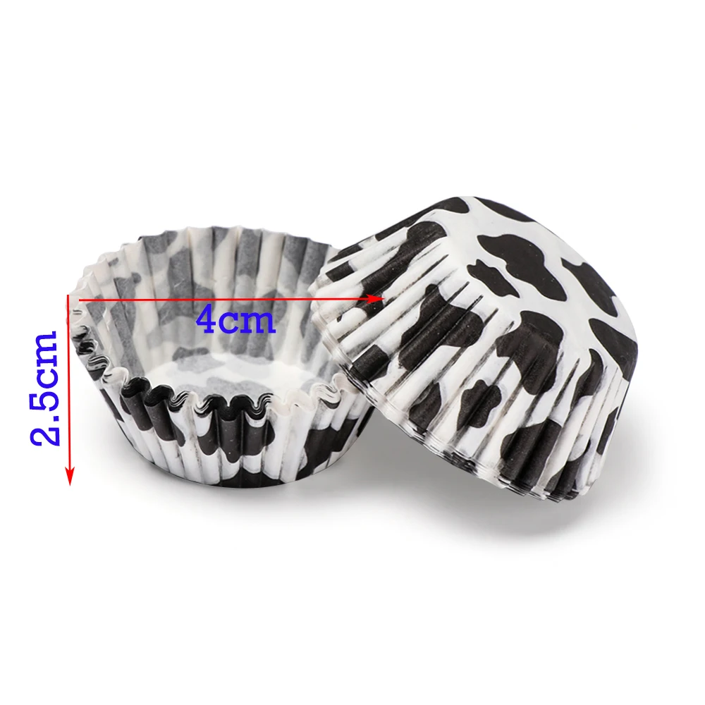 100 шт. цветочный принт чашка для выпечки кексов свадебной вечеринки маслостойкая