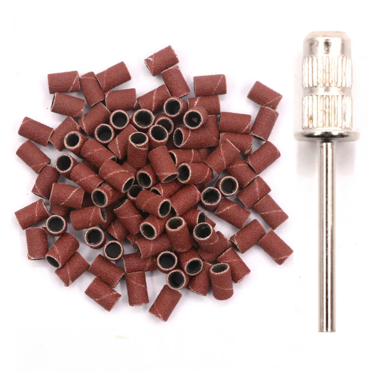 120 Mesh Emery Rod 100 шт шлифовальных лент+ наждачный стержень для педикюра, шлифовальная лента для педикюра, ножные электрические резаки для педикюра - Цвет: 120 Mesh Emery Rod