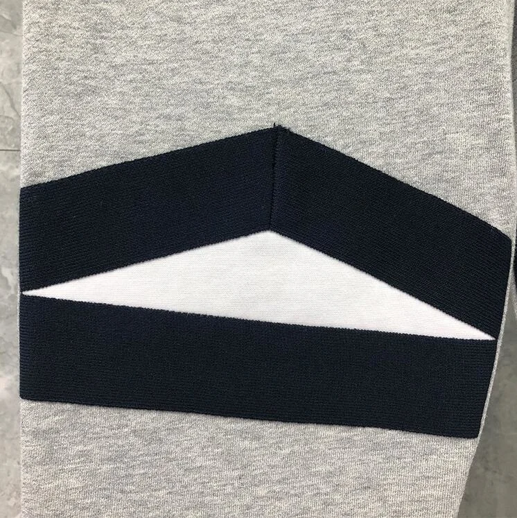 

2021 Fashion Brand Sweatpants Men Panelled Casual Sport Trousers 100% Cotton Tracksuit Bottoms Jogger Track Pants