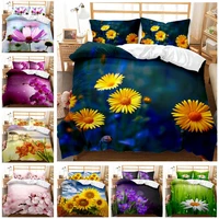 flowers scenery rose daisy 3d print comforter bedding sets queen twin single size duvet cover set pillowcase home textile luxury