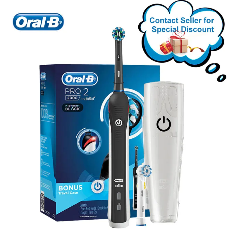 Oral B электрическая зубная щетка Sonic Чистящая датчик давления 3D Чистая высокое