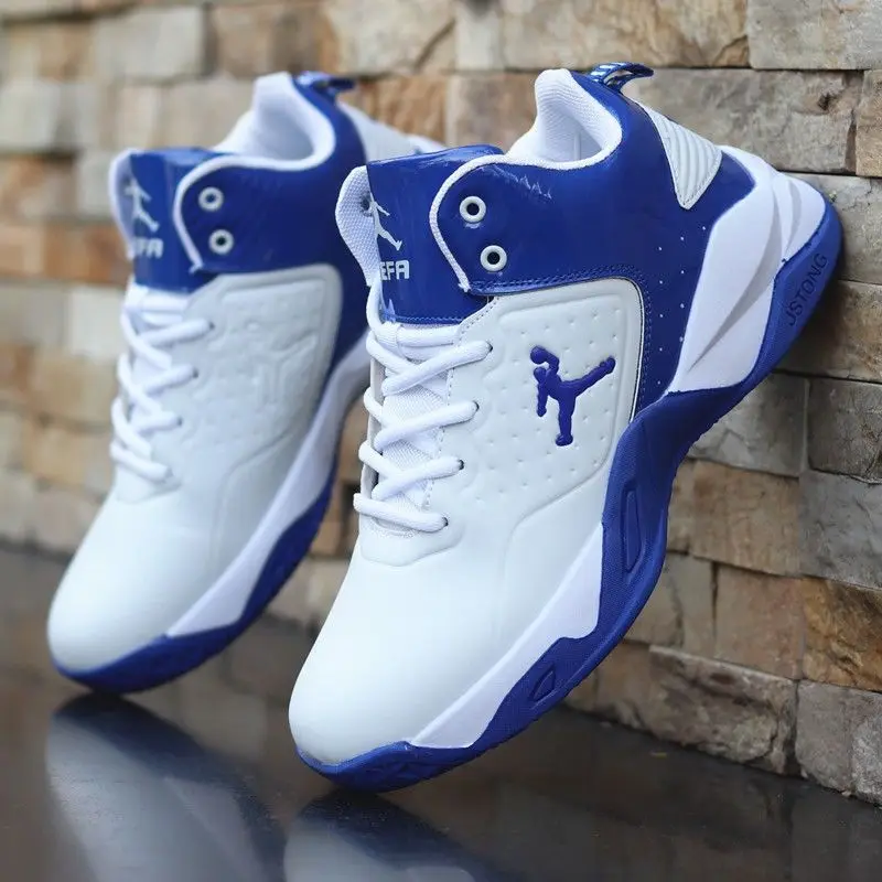 Boys Professional Men's Basketball Shoes Sneakers Anti-skid High-top Couple Breathable Man Youth Boots | Спорт и развлечения