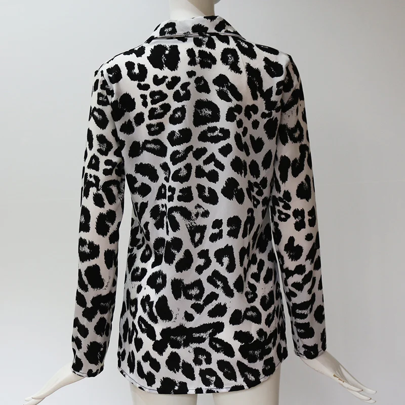 

Leopard Print Blouse 2020 Spring Autumn Women Blouse Shirt Long Sleeve Snake Print Tops Plus Size Elegant Ladies Vintage Blouses