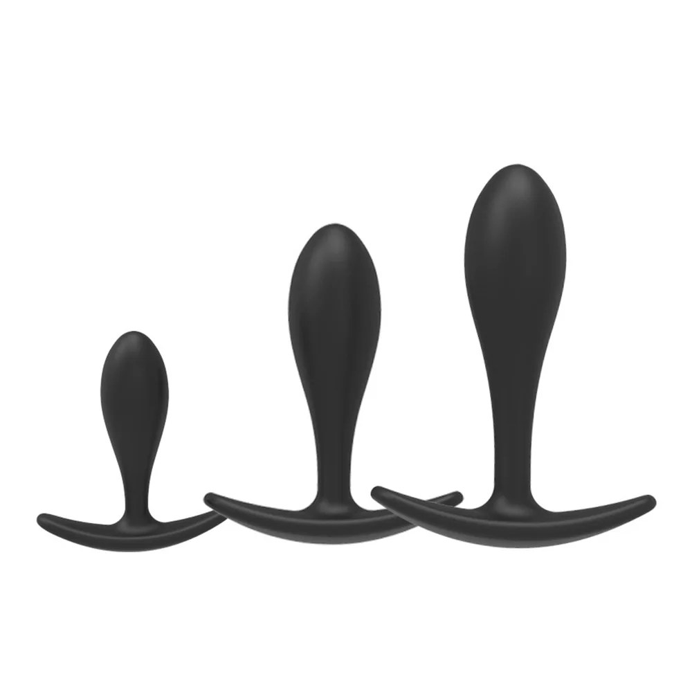 3 размера фаллоимитатор для взрослых секс игрушки силиконовая Анальная пробка