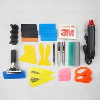 Car Vehicle Vinyl Wrap Tools Set Auto Wrapping Tools Magnetic Squeegee Carbon Fiber Sticker Film Cutter Knife Car Accessories