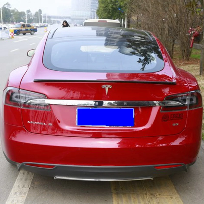 Задний спойлер для багажника автомобиля из углеродного волокна Tesla Model S 4 Door Sedan