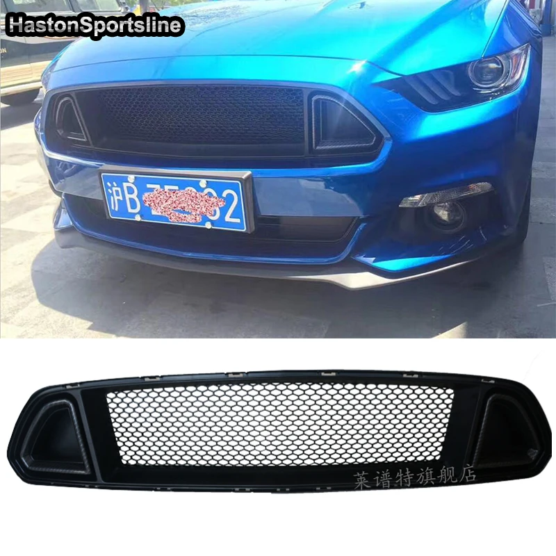 Для Ford Mustang углеродное волокно модифицированный RTR стиль передний бампер решетка