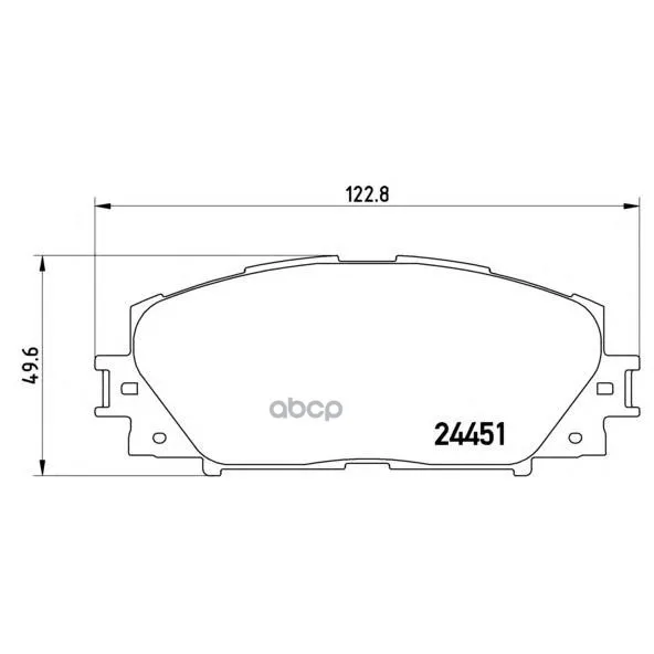 Колодки Тормозные Дисковые Передн Ct Prius (Zvw30) Brembo арт. P83106|Зеркала и крышки| |