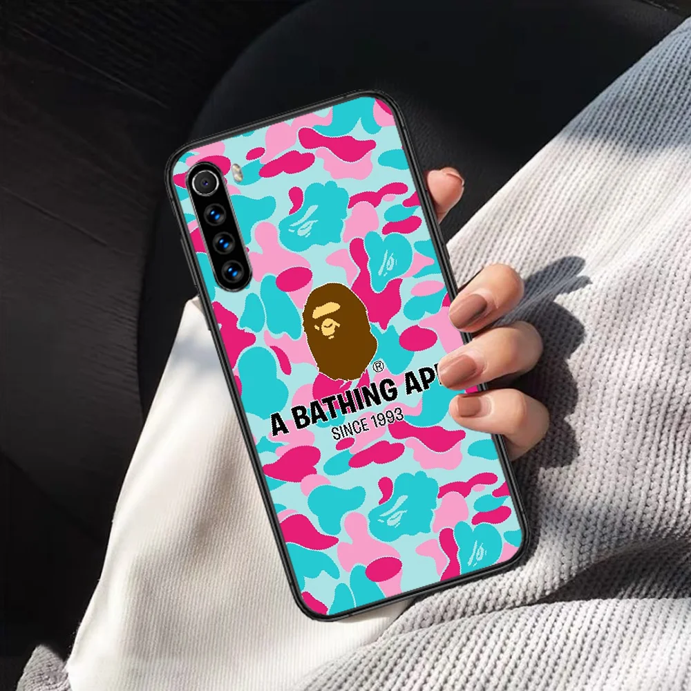

Fashion Sports Brand Monkey Phone Case Cover Hull For XIAOMI Redmi 7 7a 8 8a 9 9a NOTE 6 7 8 8t 9 9s Pro Max 4X black Cover