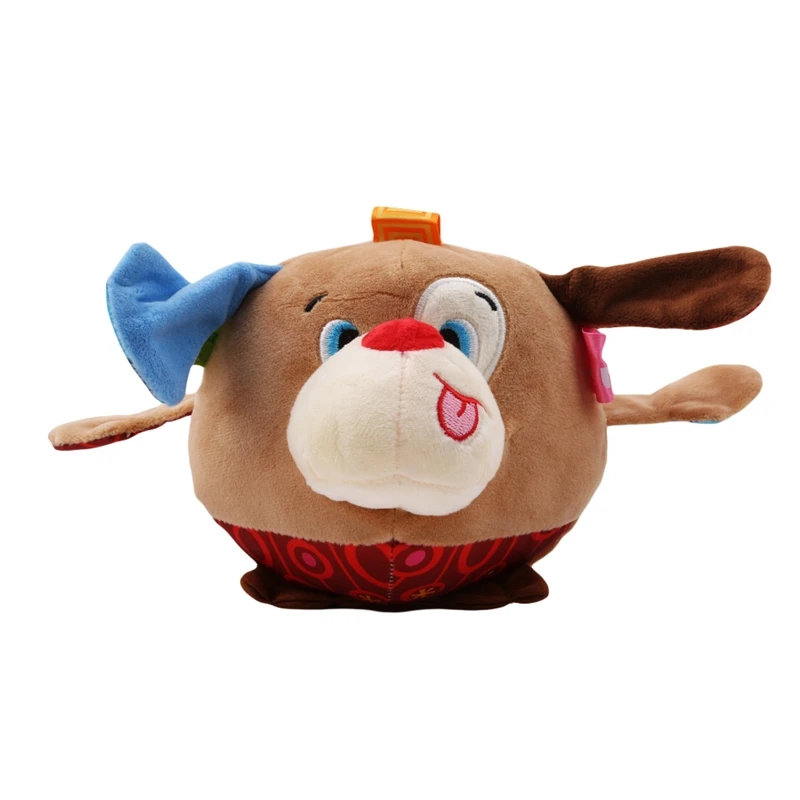 

Infant Plush Ball Toy Baby Rattles Plush Toy Dog Animal Ball Kid Sensory Hand Grasp Stuffed Cartoon Gift