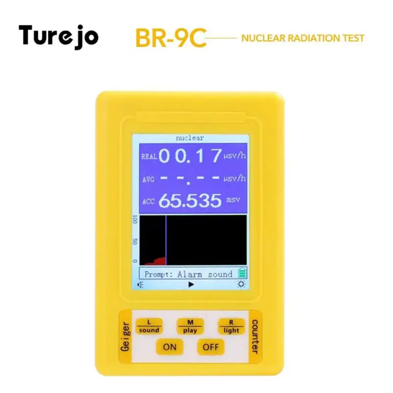 

BR-9C 2 In 1 Handheld Digital Display EMF Detector Electromagnetic Radiation Nuclear Detector Electromagnetic Field Radiology​​