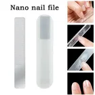 Профессиональная нано-стеклянная пилка для ногтей, буфер, прозрачная шлифовка, полировка, шлифовка, Нейл-арт, маникюр, полировка стекол для ногтей