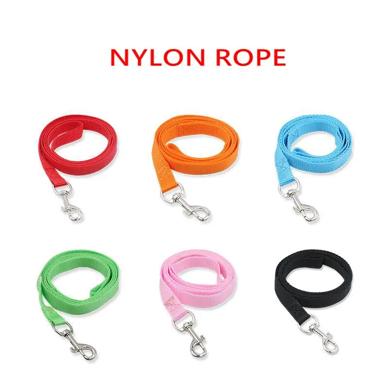 

Nylon Dog Training Leashes Pet Supplies Walking Harness Collar Leader Rope For Dogs Cat 1.2M