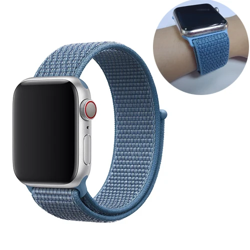 14 Ремешок для спортивных часов для apple watch, ремешок 42 мм, 38 мм, версия apple watch 5/4/3/2/1 наручных часов iwatch, ремешок 44 мм 40 мм двухслойный нейлоновый переплет ремешок для часов - Цвет ремешка: 14