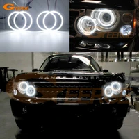 for land rover range rover vogue l322 sport hse l320 xenon headlight ultra bright smd led angel eyes halo rings kit day light