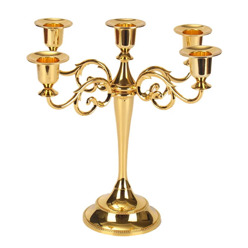 1 шт. серебро/золото/бронза 3 руки металлическая стойка подсвечники свадебное