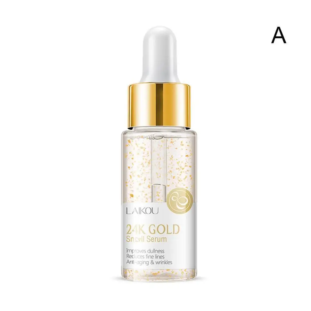 Gold Snail Essence LAIKOU сыворотка Япония Сакура Гиалуроновая кислота Чистая 24 К золото отбеливание Витамин С уход за кожей лица Сыворотка - Вес нетто: Gold Snail Essence