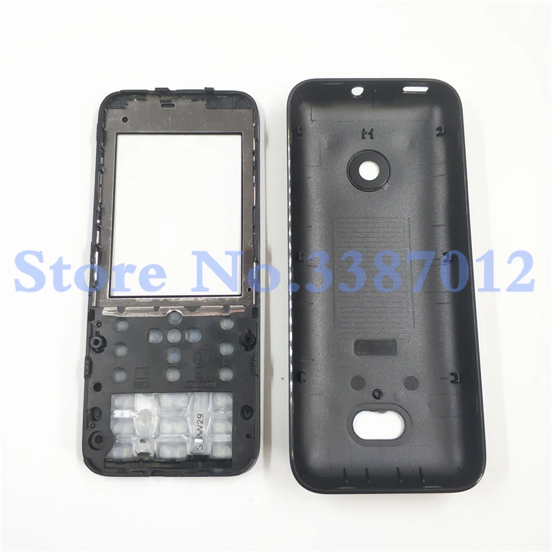 For Nokia 208 New Full Complete Mobile Phone Housing Cover Case+Hebrew keypad And English Keypad images - 6