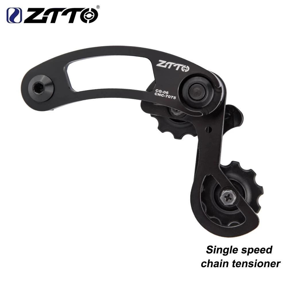 

ZTTO E-bike Single Speed Chain Tensioner Single speed rear derailleur 13-23T range for hanger mount dropout pulley jockey wheel
