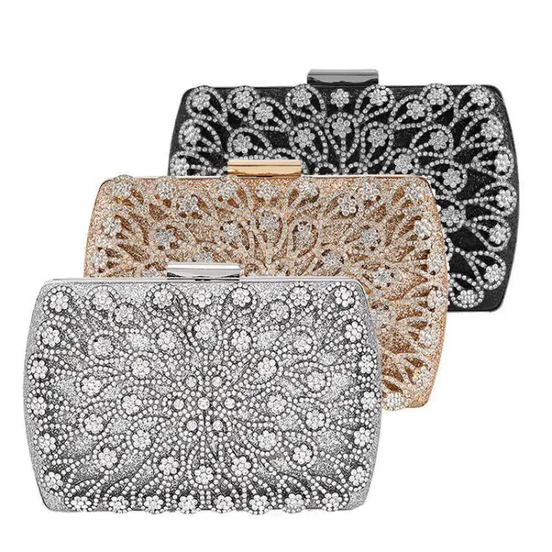 

2021 New Dinner Bag Women's Handbag Diamond Inlaid Banquet Dress Evening Bag